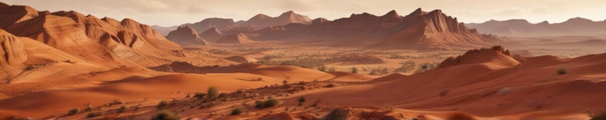 Naklejka premium Textured landscape in shades of terracotta, sienna, and umber , terrain, arid