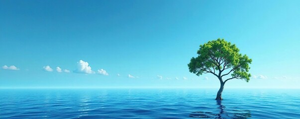 Single tree branch against a clear blue horizon, blue, branch, vast