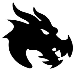 illustration of a dragon head