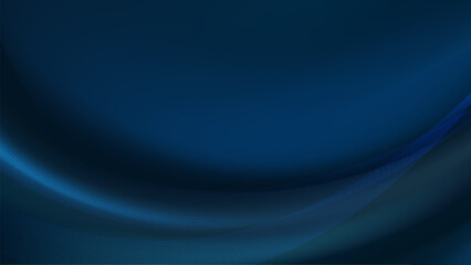 Abstract Dark Blue Background with Subtle Curving Lines