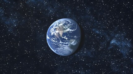 Fototapeta premium Earth Suspended In The Vastness Of Space