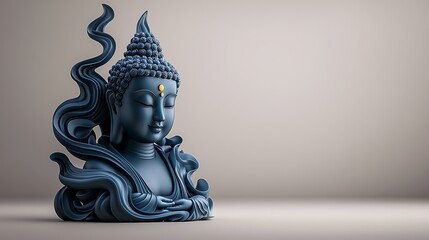 A close-up of a jade Buddha amulet with intricate carvings, solid light gray background, soft lighting accentuating carved details, ultra-realistic, photo-realistic, highly detailed 