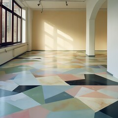 Geometric Floor Design: Abstract Interior Architecture