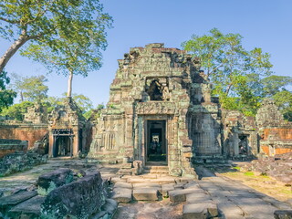 Preah Khan Wat temple in Angkor, Cambodia