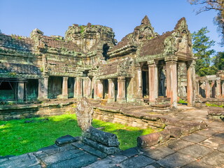 Preah Khan Wat temple in Angkor, Cambodia