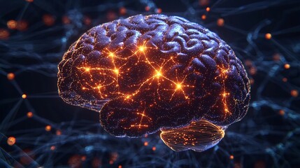 Disrupted Neural Pathways in the Futuristic Brain Visualization