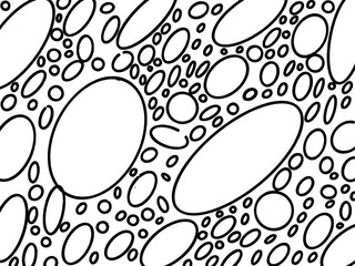 pattern with circles black and white