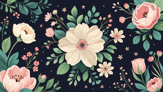 Calming Florals with a Hint of Mystery