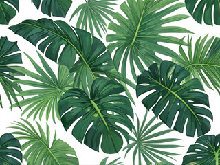 Tropical Palm Leaves 