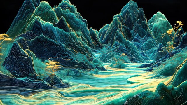 holography ink landscape