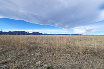 Winter Flatirons and Prairies, Boulder, Colorado
