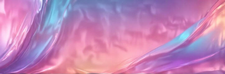 Soft, gradient-hued abstract foil backdrop with shimmering holographic effects, abstract, backdrop