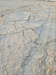 old cracked concrete