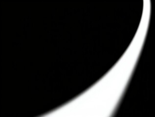 Celestial Stream: Abstract Light Trail on Black Background 