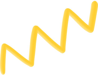 yellow color ziczac line