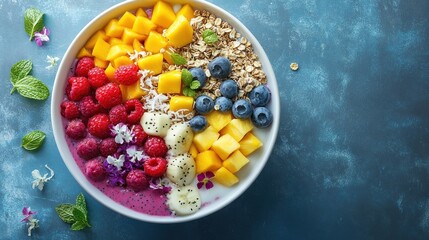 A Colorful and Delicious Smoothie Bowl