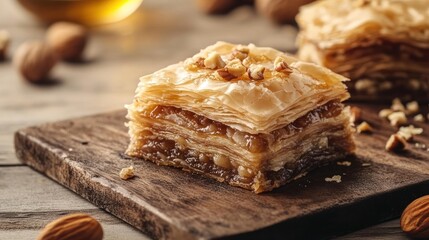 Delicious Baklava with Almonds