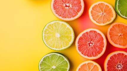 Vibrant tropical gradient of coral pink to lime green, gradient, exotic and lively vibes