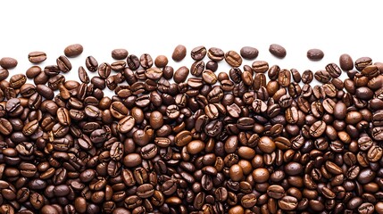 Fototapeta premium Coffee beans isolated on white background