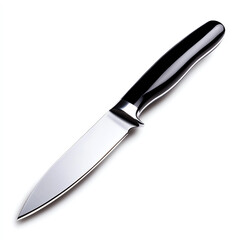 A sleek kitchen knife with a sharp blade ideal for culinary tasks.
