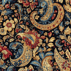 Vintage Floral Paisley Pattern