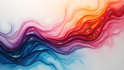 Abstract colorful liquid wave background. Concept of creativity, imagination, and art.
