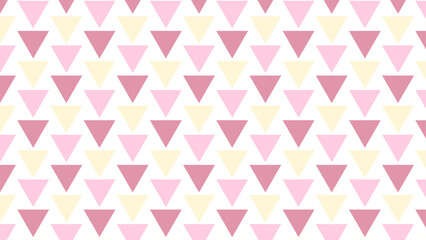 Modern Triangle Wallpaper | Pastel Pink Yellow Abstract Pattern,Minimalist Geometric Pink Cream Background, Wallpaper, Template, Backdrop, Fabric, Wrapping DesignArt & Illustration