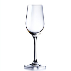 Elegant glass on a reflective surface, perfect for showcasing beverages.