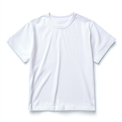 Plain white t-shirt on a clean background for versatile fashion and apparel use.