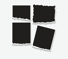 Creative Photo Collage Mockup Set on white background