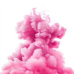 Fototapeta premium Vibrant pink ink swirling in water, creating stunning abstract patterns.