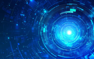 Fototapeta premium abstract blue technology background