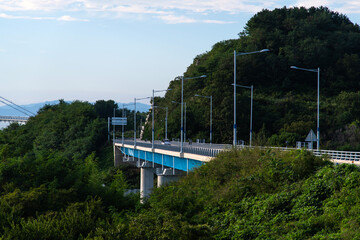Fototapeta premium Bridge on the sea