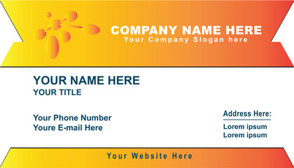 Obraz premium Exclusive Editing Color Combination One-Side Business Card