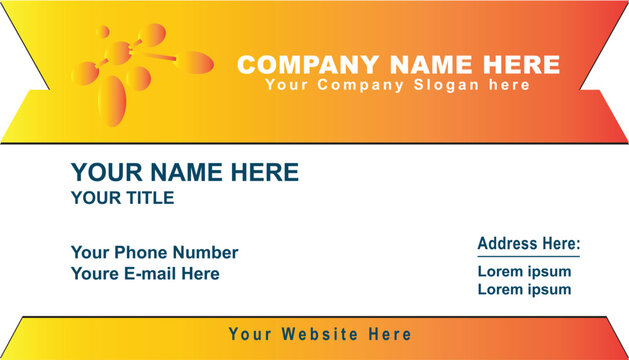 Exclusive Editing Color Combination One-Side Business Card