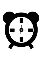 clock on a white background 