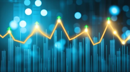 Stock market board displaying significant gains, reflecting investor confidence and economic growth, with numbers and arrows indicating upward trends