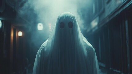 Ghost in the City: A Spooky Nighttime Encounter