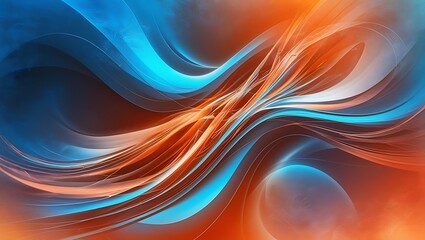 Obraz premium Fluid Motion of Colorful Abstract Lines background
