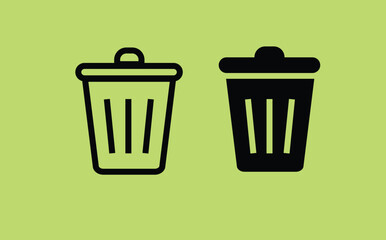 Trash Bin Icon Vector, Clip Art And Graphic Design For Free Download