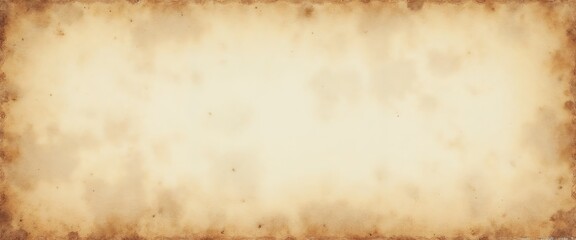 Vintage parchment or paper background with light brown hue and darkened edges.History. Timelessness. Antiquity.Antique style, stationery background, vintage document, old paper texture, invitation d

