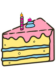 a slice cake