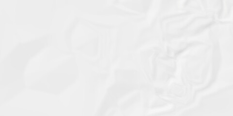 White crumpled paper Blank white crumpled and creased paper poster.	
