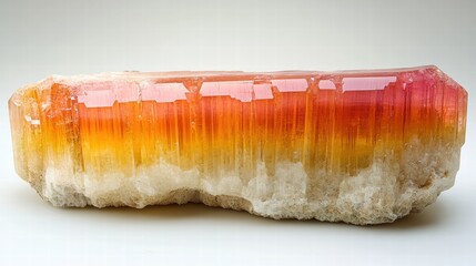 Vibrant Bicolor Tourmaline Crystal Specimen