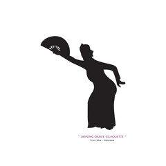 silhouette jaipong dance