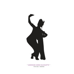 silhouette gandrung dance