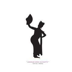silhouette gandrung dance