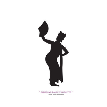 silhouette gandrung dance