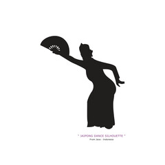 silhouette jaipong dance