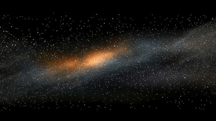 Obraz premium Vast cosmic starfield with glowing nebula amidst black space